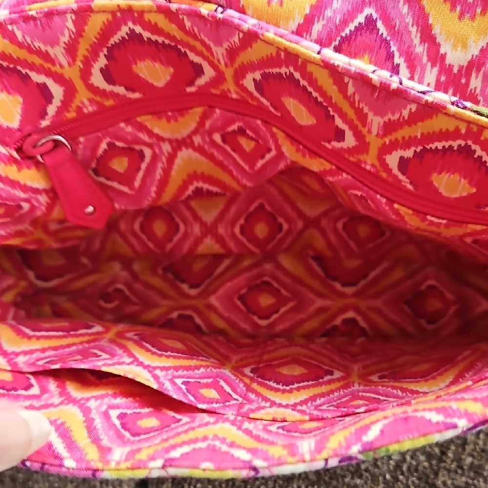 Vera Bradley Crosstown Pink Floral Crossbody Handbag - Picture 7 of 15